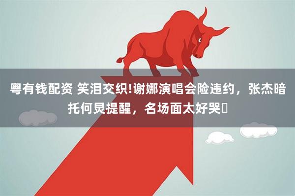 粤有钱配资 笑泪交织!谢娜演唱会险违约，张杰暗托何炅提醒，名场面太好哭✨